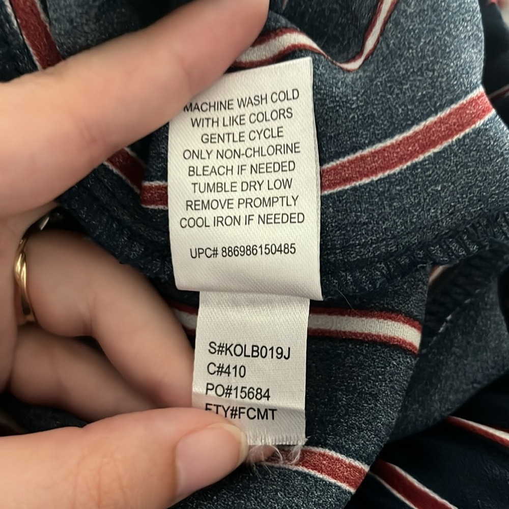 Live to be Spoiled Red, White, and Blue Striped Wide Leg Pants 🌟 - Picture 8 of 9